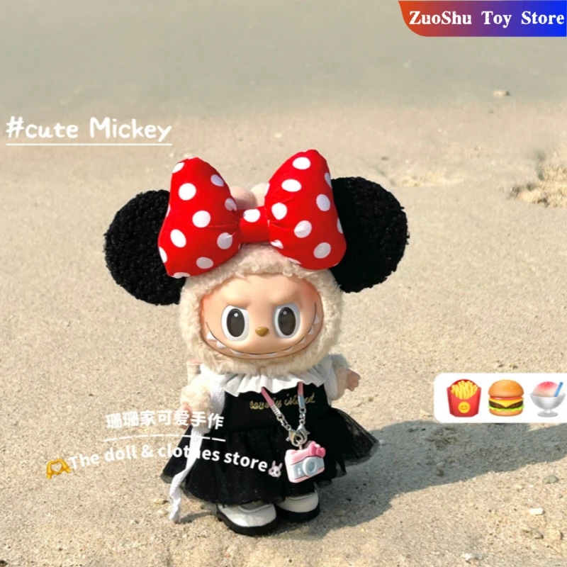 

Labubu Doll Clothes 15/17cm Labubu Clothes V1V2V3 Minnie Style Suit Clothes Children'S Clothes Diy Doll Accessories No Doll