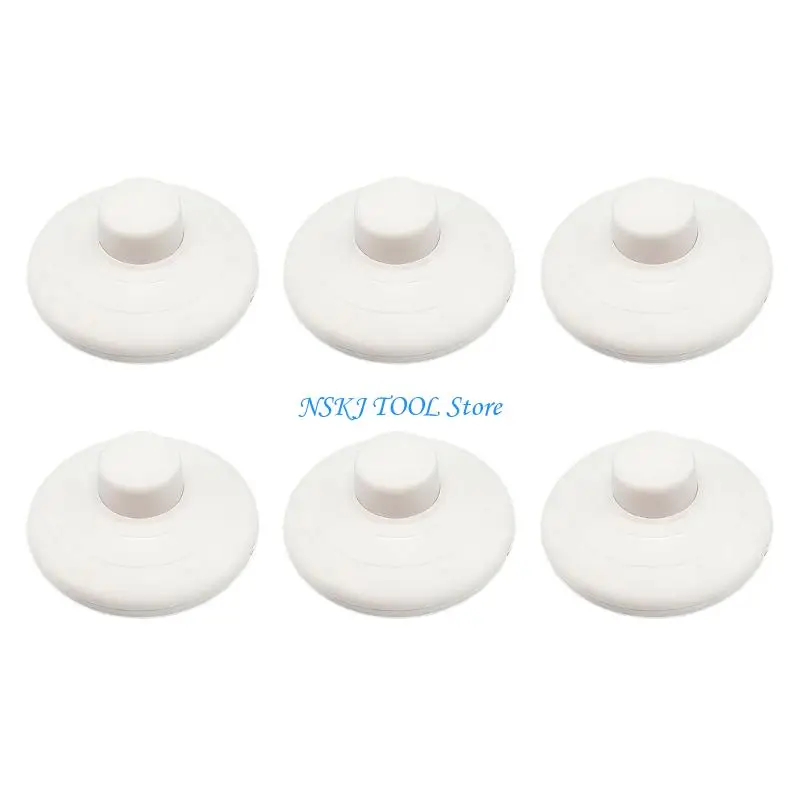 L8RC 6Pcs Step on Button Control Floor Footswitch Foot Pedal Push Switches Enduring