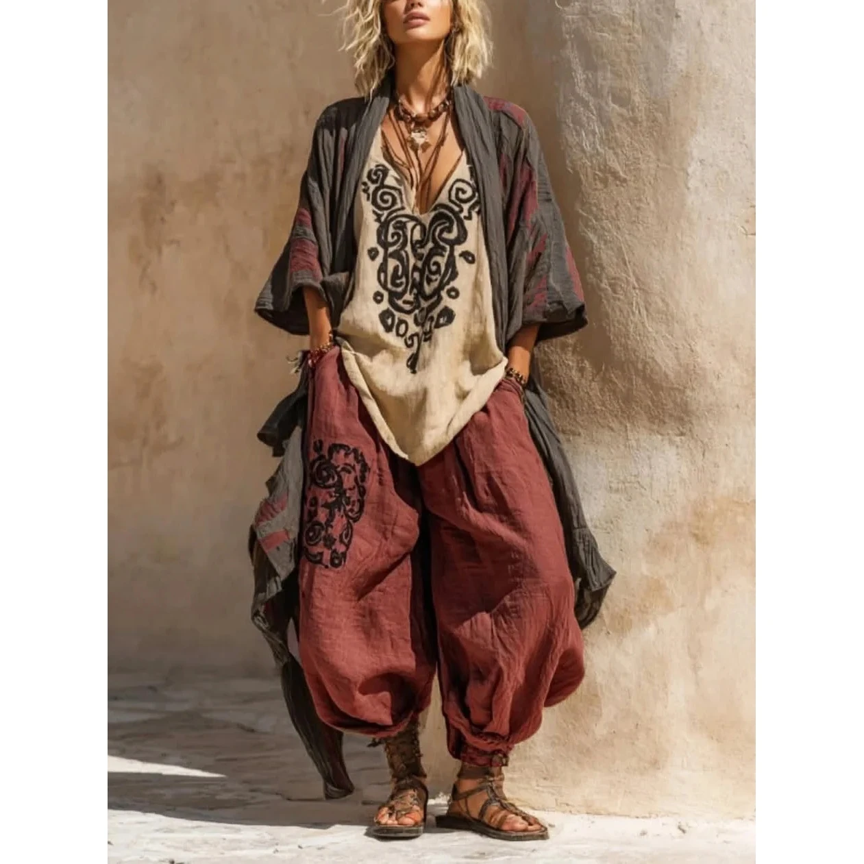 Ethnic Clothing & Online Fashion Store Khaadi Us - ชุด 3 ชิ้นแบบหลวมใหม่สำหรับฤดูใบไม้ผลิ-ฤดูร้อน 2026 เสื้อผ้าผู้หญิงลายพิมพ์ ไซส์ยุโรป