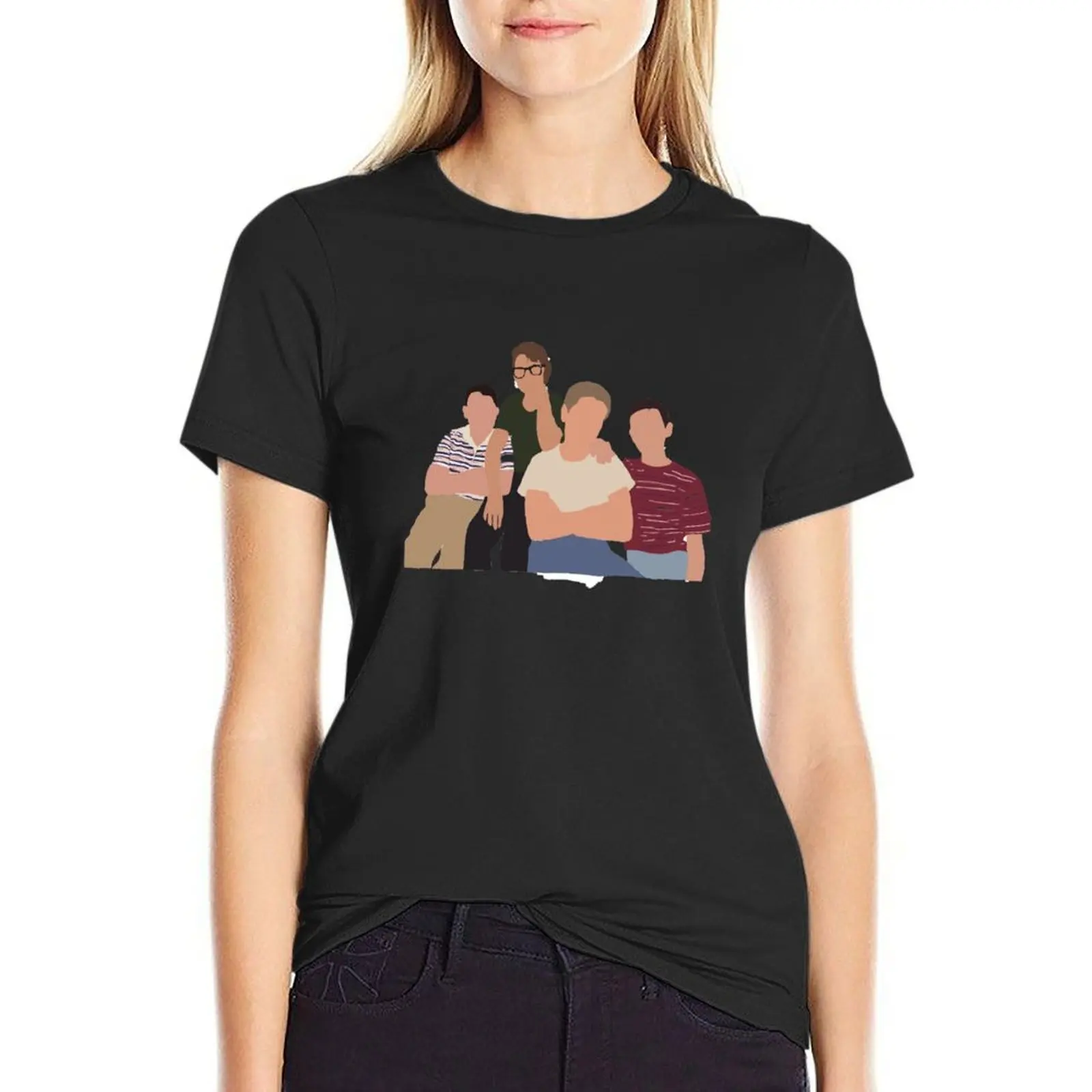 stand by me boys T-Shirt graphics tees black t shirts for Women