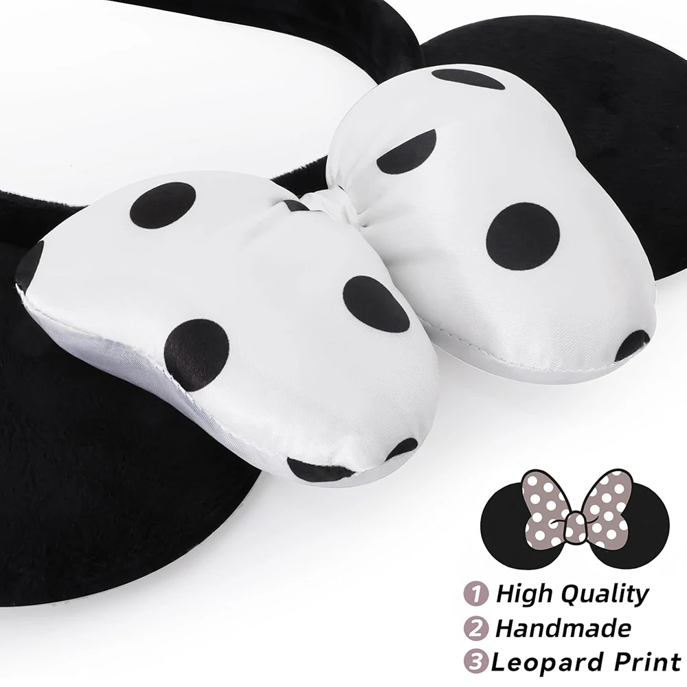 Modisches Mausohren-Haarband für Frauen und Damen, gepunktete Schleife, Mini-Ohren, Kostüm-Accessoires, Mädchen-Stirnband – Detail 2