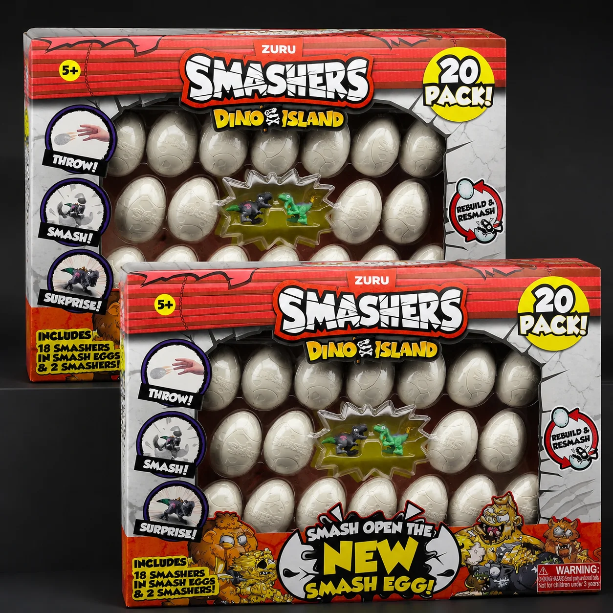 ZURU Nieuwe Verrassingspop Smashers Dino Ice Age Verrassingsei Archeologie Dinosaurus Ei 20 stuks Doos Cadeau Op Voorraad