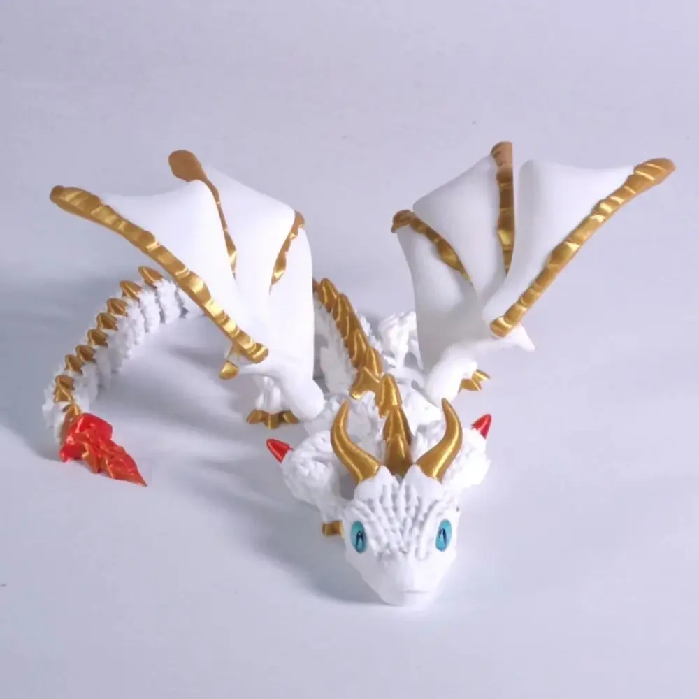 3D Printed Wyvern Dragon with Wings Simulation Model Gift Articulated Dragons Fidget Dragons Desktop Ornaments