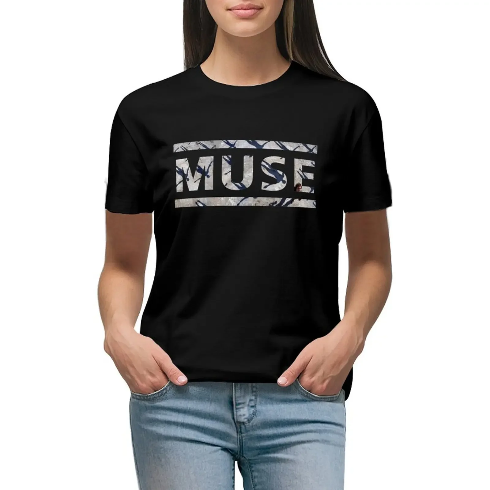 

Absolution Muse Cover Logo T-Shirt customizeds anime clothes heavyweights Blouse Women's summer blouses 2024