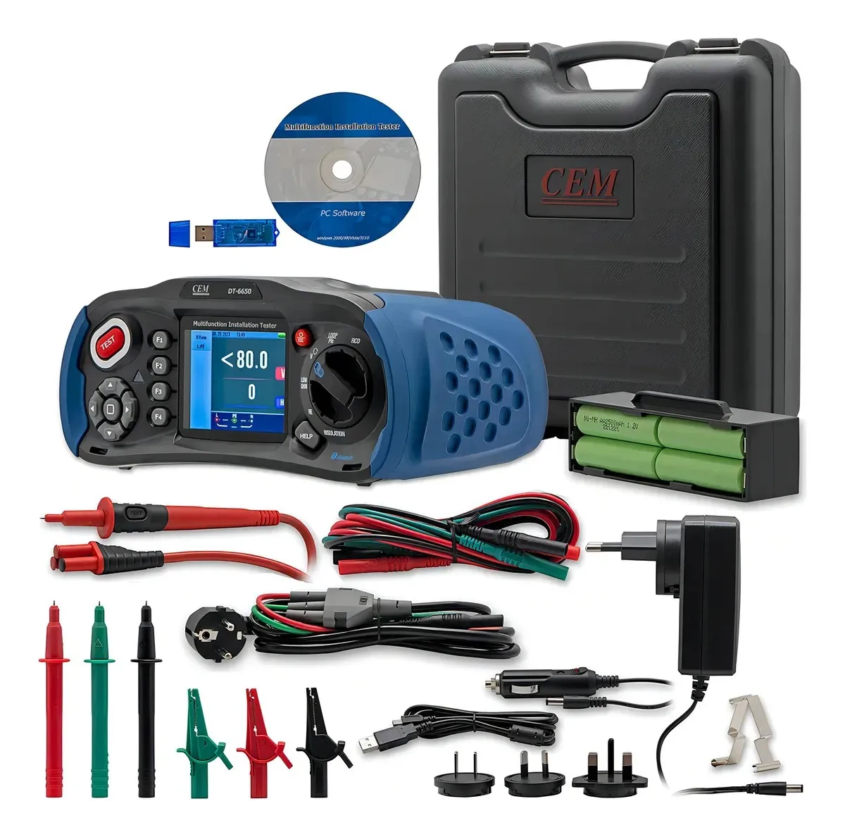 CEM DT-6650 Comprehensive Multifunctional Electrical Tester Insulation Resistance Ground Loop Tester Resistance Meters Product