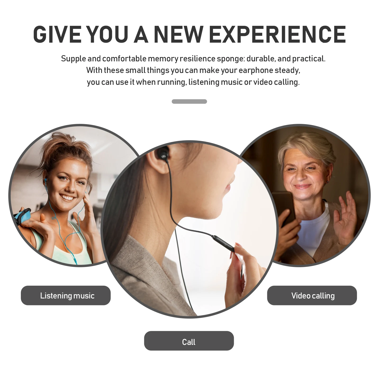 

Memory Foam Ear Plugs Tips Replacement Noiseless Earplugs Slow Resilience Sponge Pads Rebound