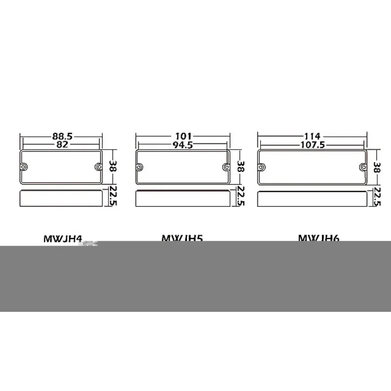 

Wilkinson Mwjh 4, 5 or 6 String Soapbar Passive Bass Humbucker Pickup For Electric Bass