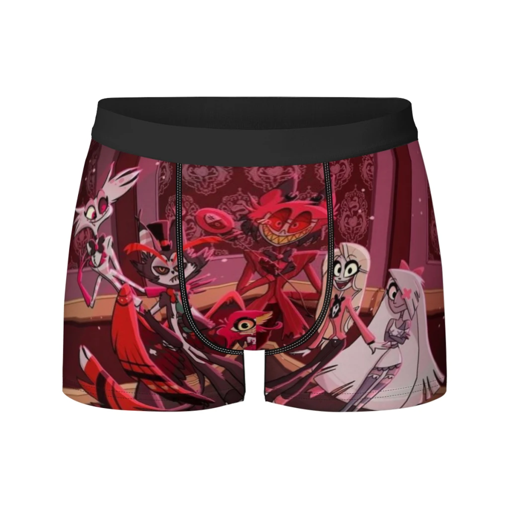 

Hazbin-Hotel Breathable milk Silk Boyshorts Elastic Men's Underwear 3D Boxer Shorts Boxer Briefs