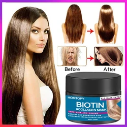 Biotin Collagen Keratin Hair Mask Repair Damage Dry Frizz Soften Hair Scalp Care Korean Multifunctional Hair Conditioner