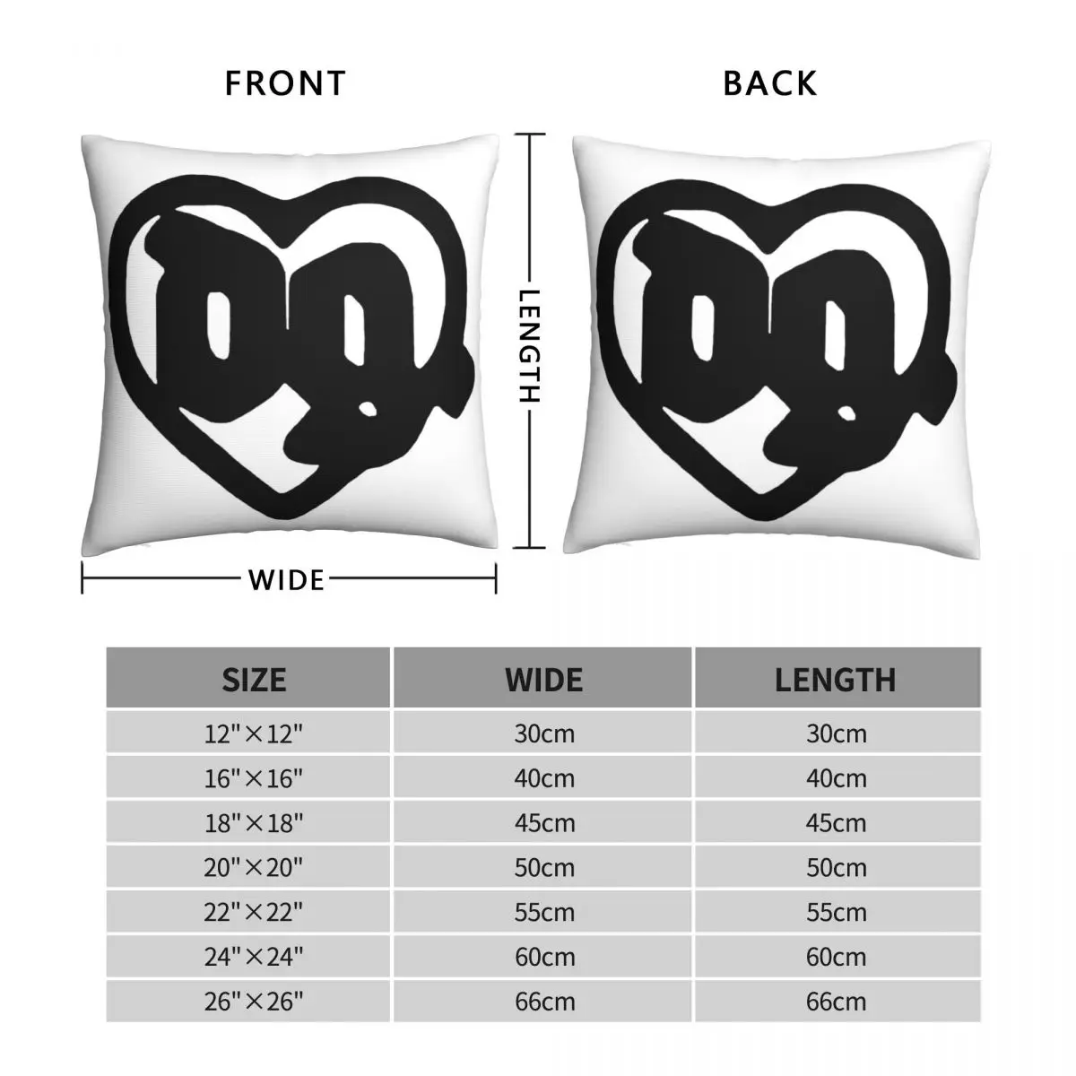 Drain Gang Lovepill Square Pillowcase Polyester Linen Velvet Creative Zip Decor Throw Pillow Case Home Cushion Cover