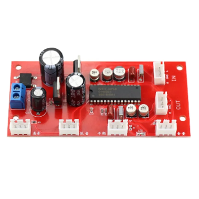 

A68Z UPC1892 HIFI Stereo Preamplifier Volume Tone Control, Treble Balance Bass Finished Board Potentiometer Separation