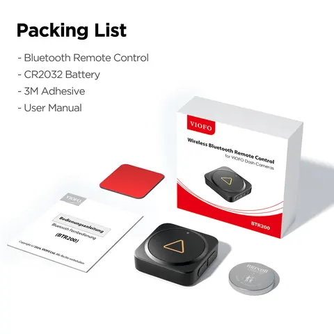 VIOFO BTR200 Bluetooth пульт для видеорегистраторов с блокировкой событий — фото товара