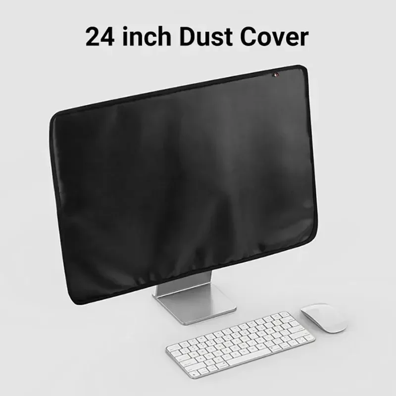 Dust Cover Resilient Waterproof Anti-scratch Desktop Monitor Faux Leather Protective Cover for iMac 24 Inch Thin Easy to Clean