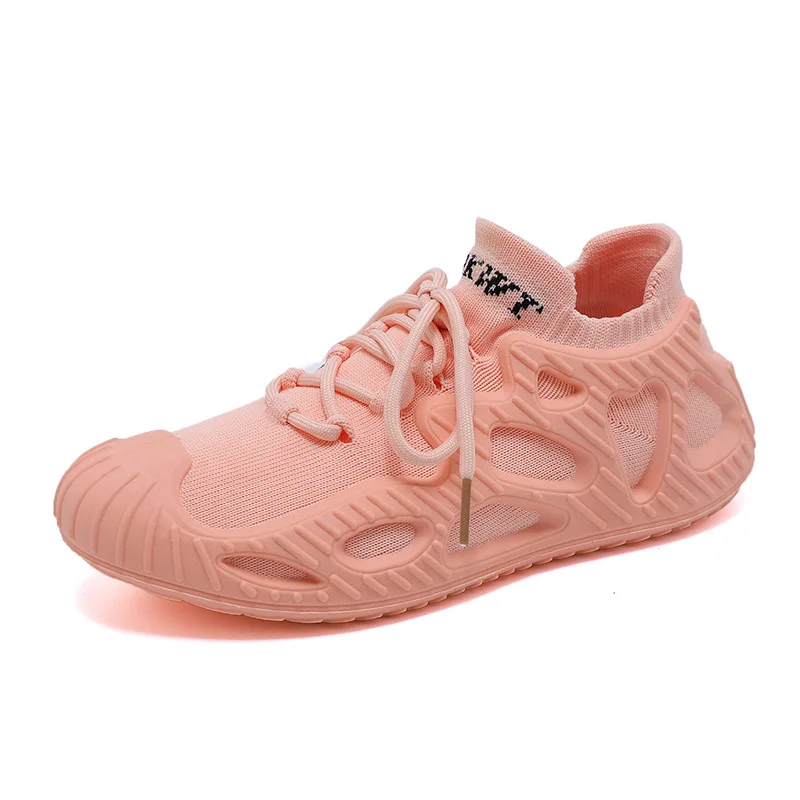 Scarpe tessute volanti da donna 2023 primavera e autunno Fitness esplosioni traspiranti polpo vulcano scarpe sportive scarpe di lusso