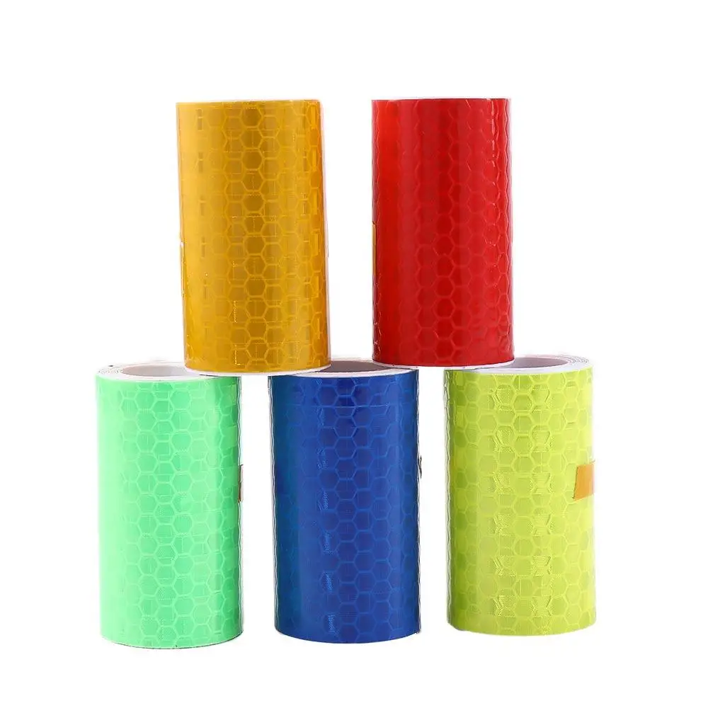 

Bicycle 5*300cm Reflector Car Decal 5*100cm Self Adhesive Safety Warning Tape Motorcycle Film Reflective Strip Sticker