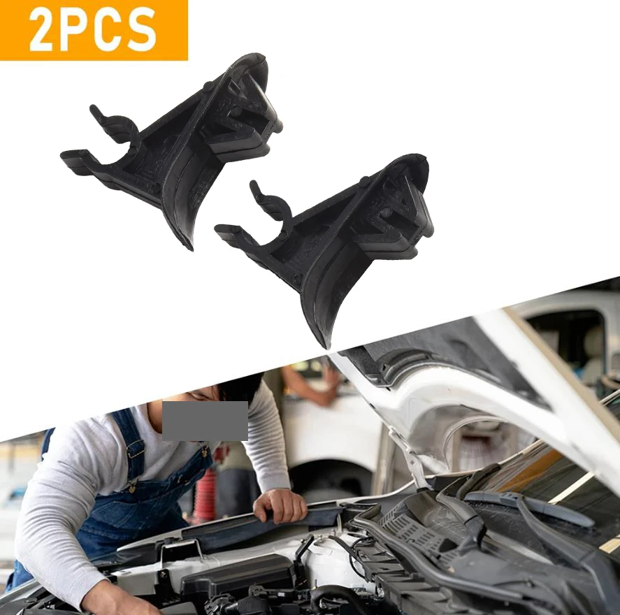 

2pcs Car Hood Prop Rod Holder Clips Direct Replacement Bonnet Stay Clips For Ford For Transit Connect Vehicles Plastic Clips