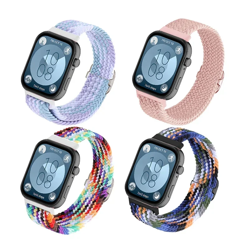 Nylon band for HUAWEI watch fit3 sport strap watchband accessories braided solo loop correa bracelet for HUAWEI fit3 new band