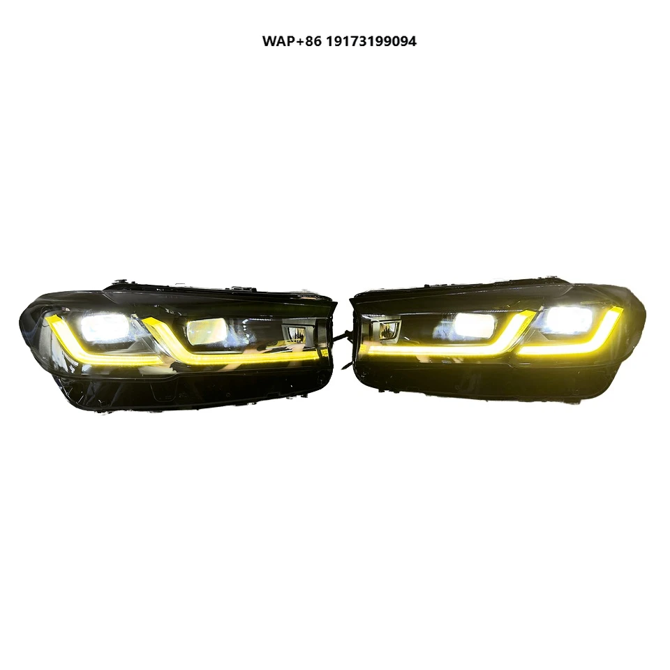 

Suitable for BMW-5 Series G30 LCI Yellow White Switching DRL Black Shaded Lines LED Headlights