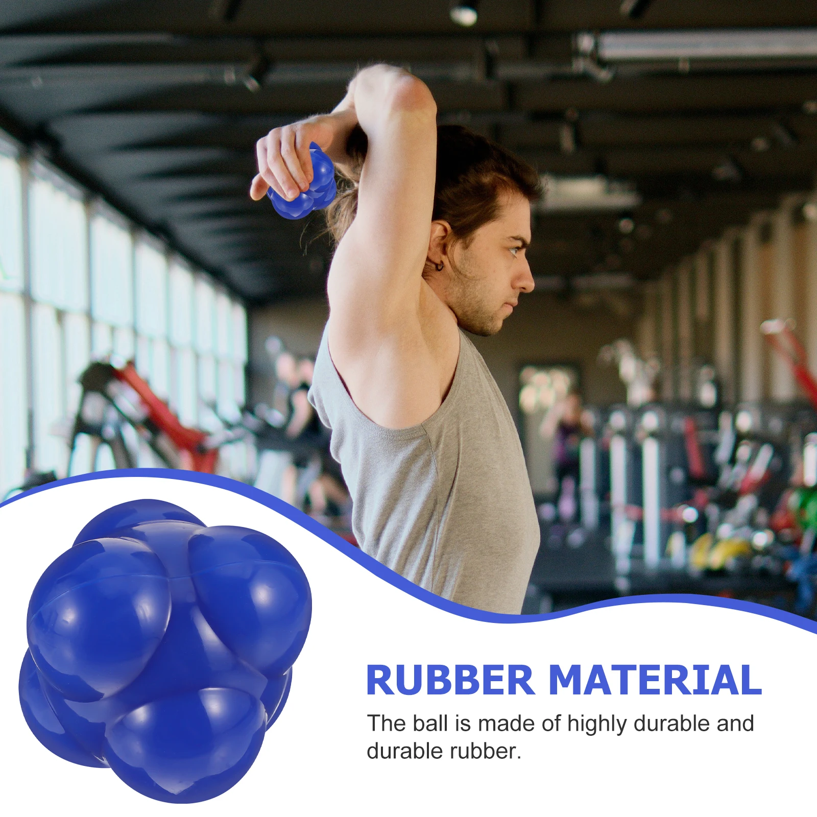 

Agile Training Ball Hexagon Reaction Balls Softball Fitness Equipment Handeye Coordination Trainer Indoor Exercise Rebound