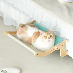 Cama de noche para mascotas, nido para ventana, cama colgante para gatos, balcón extraíble portátil, hamaca para ventana de gato, cama colgante para gatos, nido para mascotas