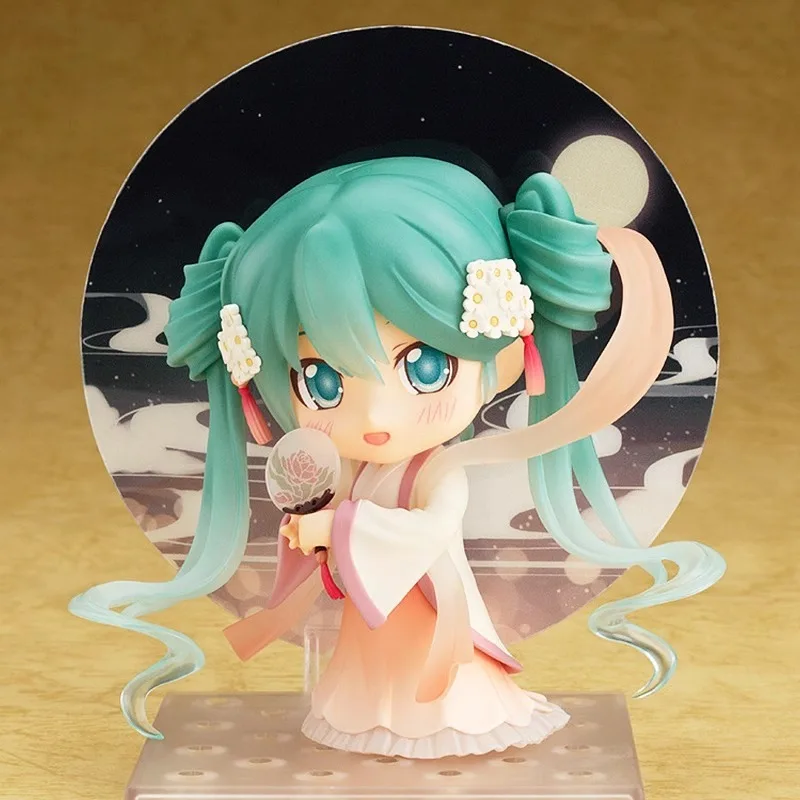 Hatsune Miku Nendoroid rysunek festiwal połowy jesieni Hatsune ruchomy model lalki ozdoby Anime peryferyjne butik modele zabawki