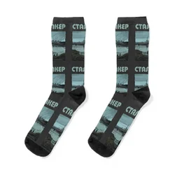 Stalker Factory Sceneby Andrei Tarkovsky with Title by Burro Socks Antiskid soccer Men's Socks Men's Women's