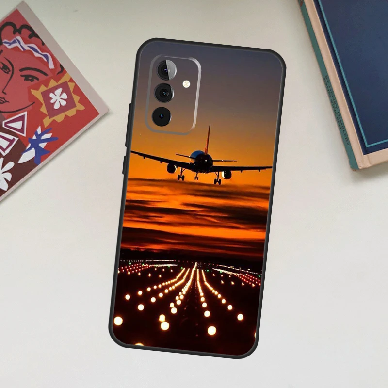 Airplane Plane Aircraft Case For Samsung Galaxy A12 A22 A32 A52 A14 A24 A34 A54 A53 A33 A13 A15 A25 A71 A51 Cover