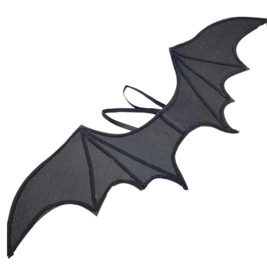 Halloween Bat Wings Demon Handmade Lace Big Bat Harness Wings Show Off The Costume For The Holiday