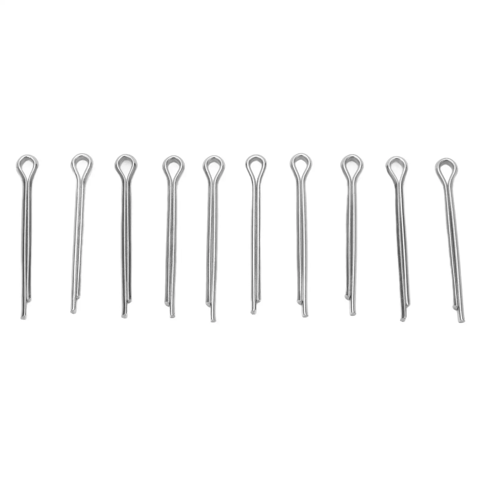 

10pcs Bike Disc Brake Pads Lock Pins - Rustproof Stainless Steel Split Cotter for Brake Line Accessories