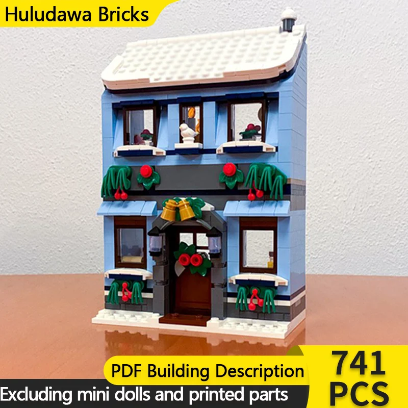 

City Street View Model MOC Building Bricks Main Street Townhouse Modular Technology Children Holiday Gifts Assemble Toys Suit