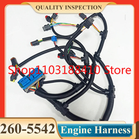 2605541 Excavator E323D C6.6 Wiring Harness 260-5541 260 5541 Engine Wire Harness 260-5542 2605542