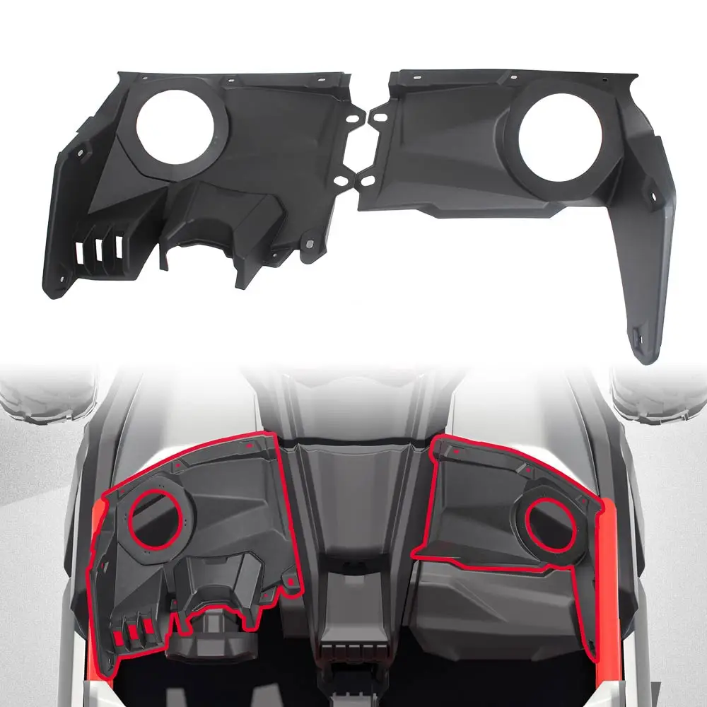 

UTV Front Dashboard Speaker Stereo Pods Dash Kit Covers Fit For Can-Am Maverick X3 XDS XRS MAX Turbo R DS RS 2017-2023
