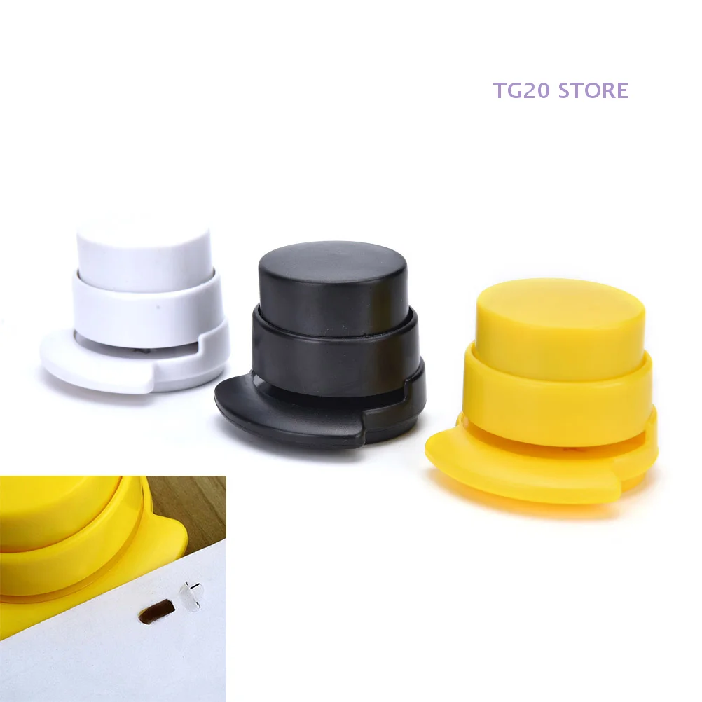 1Pcs Random Office Home Staple Free Stapleless Stapler Paper Binding Binder Paperclip