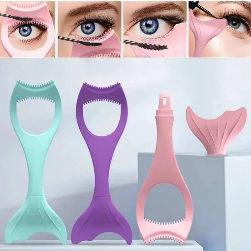 Strumento per eyeliner in silicone riutilizzabile e profumato, ideale per principianti e truccatori, strumenti per occhi durevoli e flessibili, facile da pulire