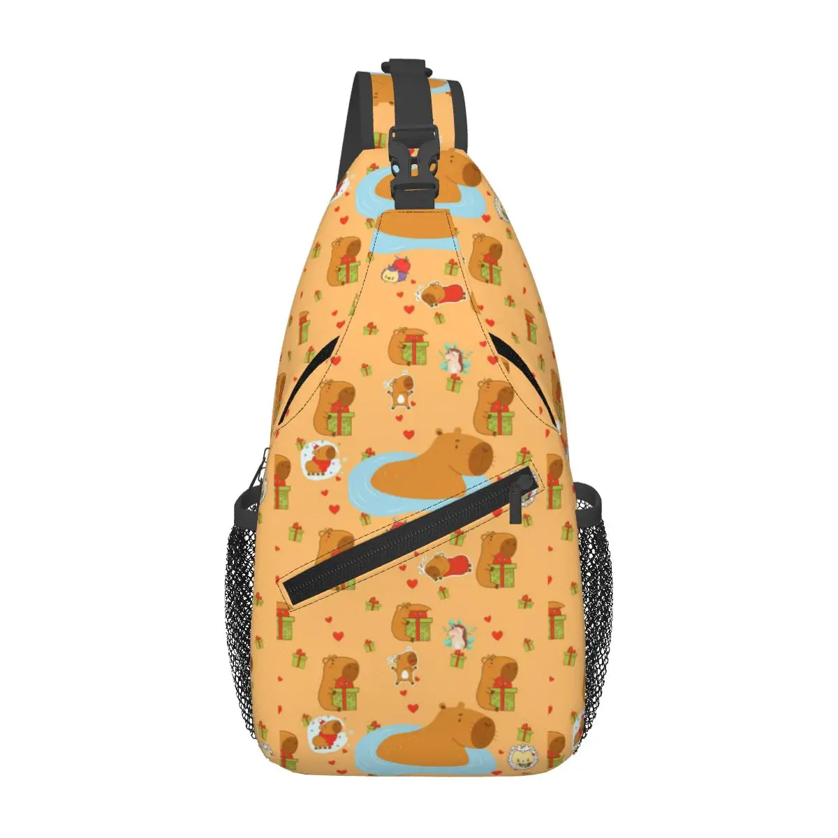 

Custom Capybara Shoulder Crossbody Chest Backpack Women Men Shoulder Chest Bags Sling Bag for Traveling Hiking Bags