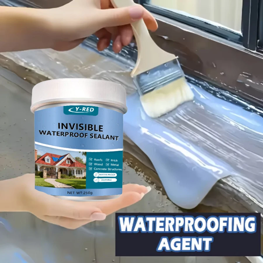 Sellador Impermeable Invisible de 50g-450g, Revestimiento Transparente Anti-Fugas para Techos, Baños, Paredes, Azulejos, Ladrillos, Madera y Metal