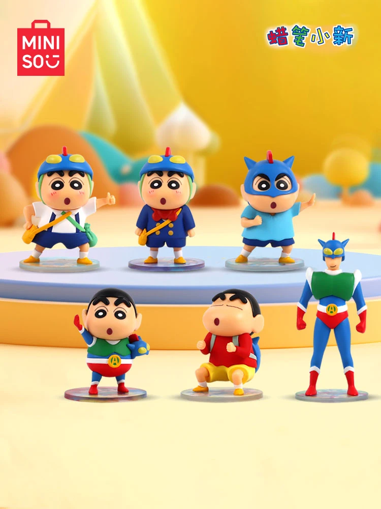

MINISO Crayons Small New Dynamic Battle Series Car Ornaments Genuine Peripherals Are Cute