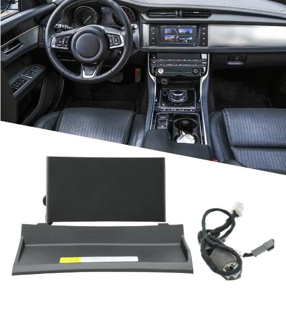 2 din Car Wireless Charger For Jaguar F-PACE XF XE 2016 2017 2018 2019 2020 Front Console Storage Box Phone Fast Charging Pad