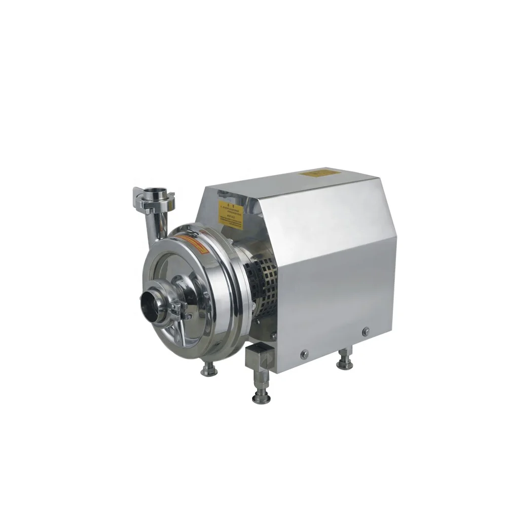 Hot Sale 0.75kw Sanitary Stainless Steel SS304 Centrifugal Pump with Outlet and Inlet Union Ends for Milk with Mechanical Seal