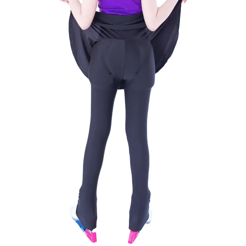 

Figure skating hip protection pants skirt elastic skating training anti falling sponge mat washable Plush warm girl