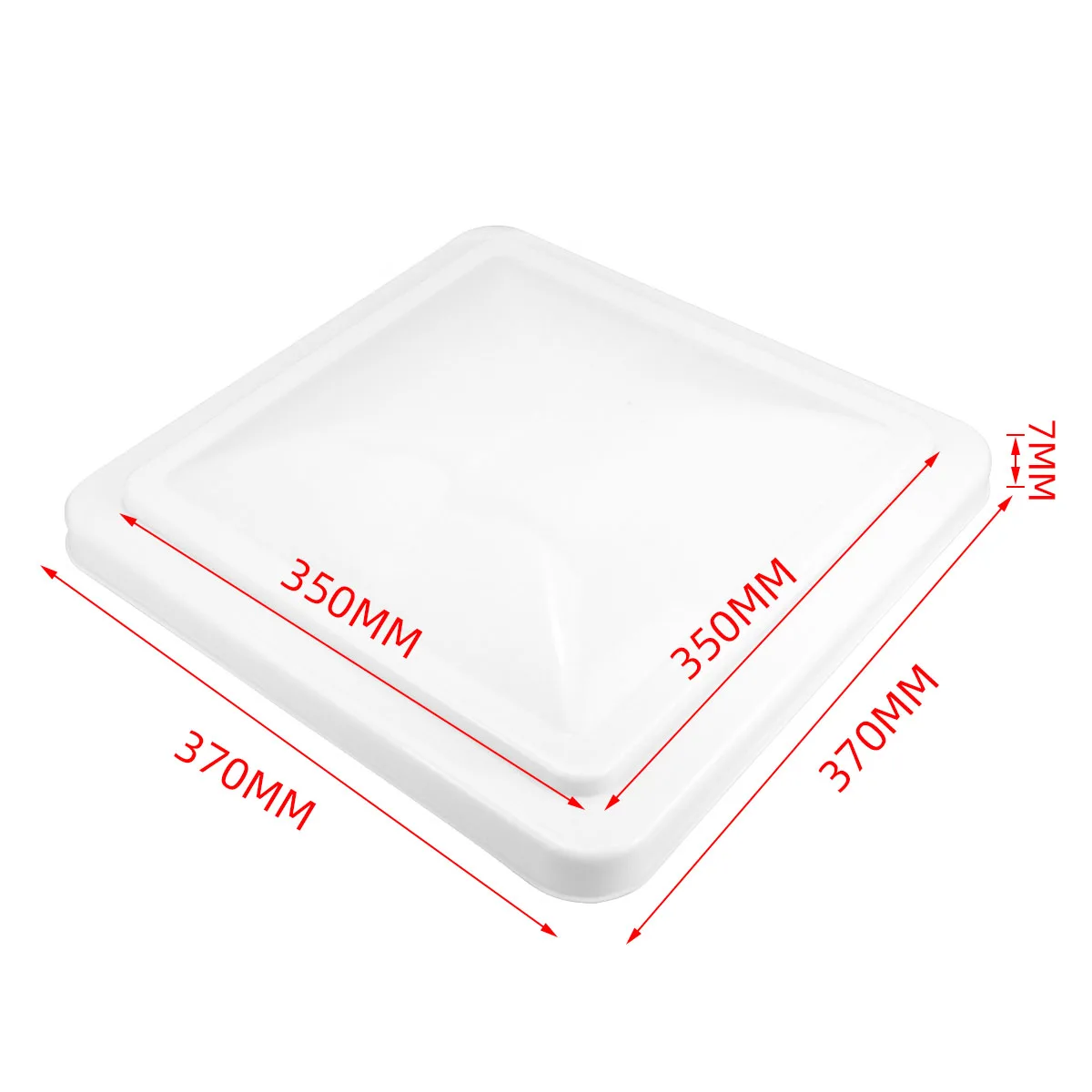 14.5-inch RV Roof Vent Cover - Suitable for Trailers/Campers/RVs - Black and White Replacement Parts