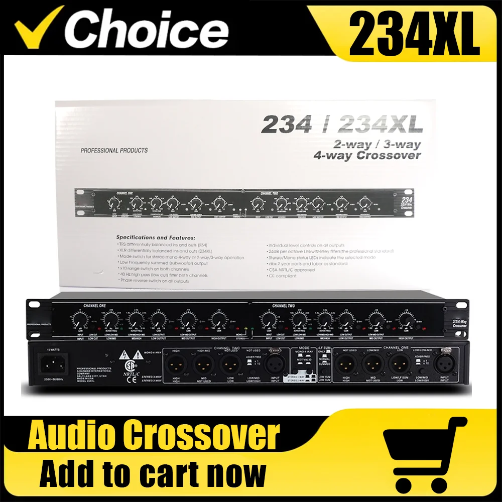 234 XL DBX234XL كروس 2/3/4 طريقة كروس إلكترونية الصوت كروس المهنية ستيريو في الهواء الطلق عرض مسرحي المعدات 234xl #1