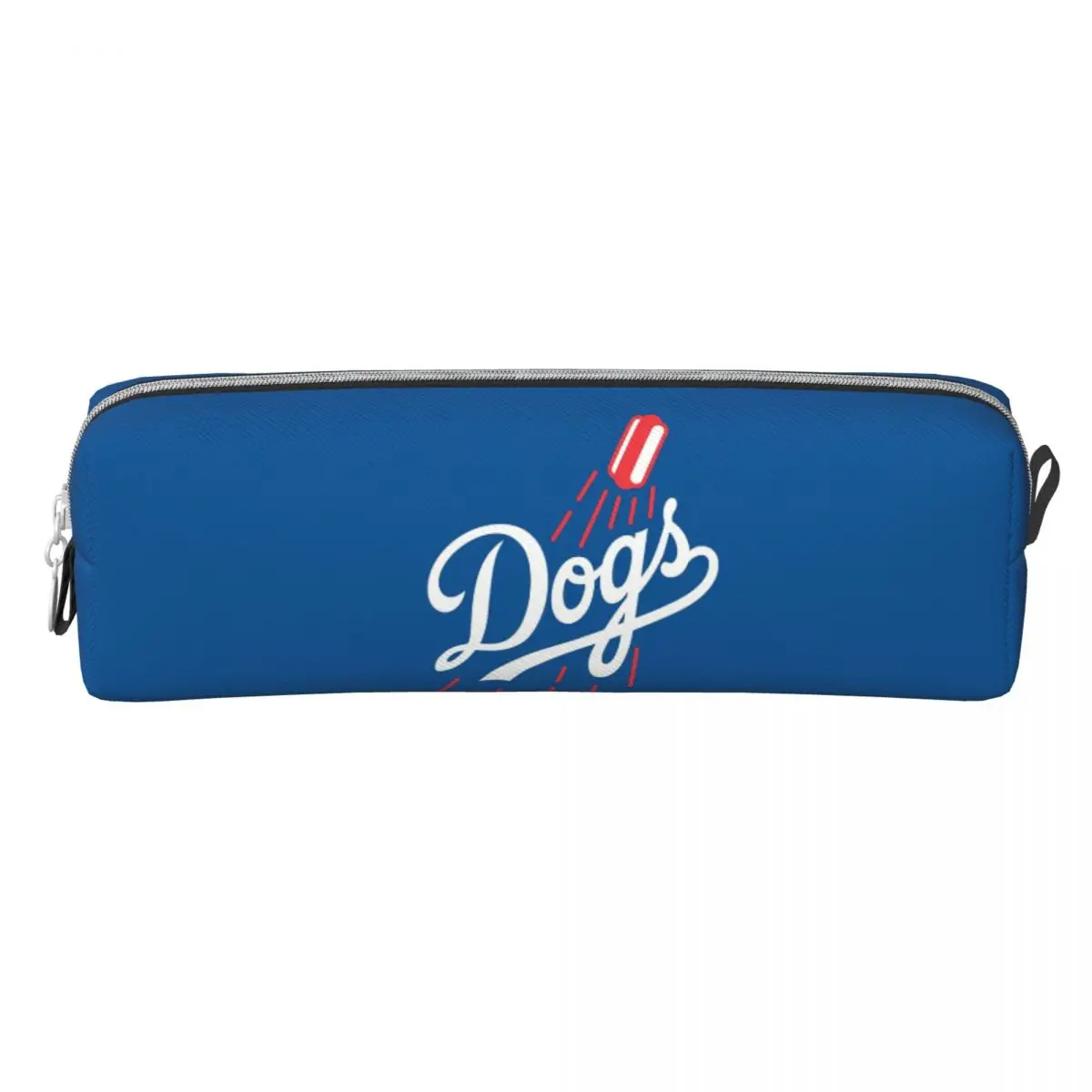 Dodger Dogs - مقلمة زرقاء ذات سعة كبيرة وحقائب أقلام وصندوق أقلام للبنين والبنات وحقيبة أقلام رصاص وحقيبة مستحضرات التجميل