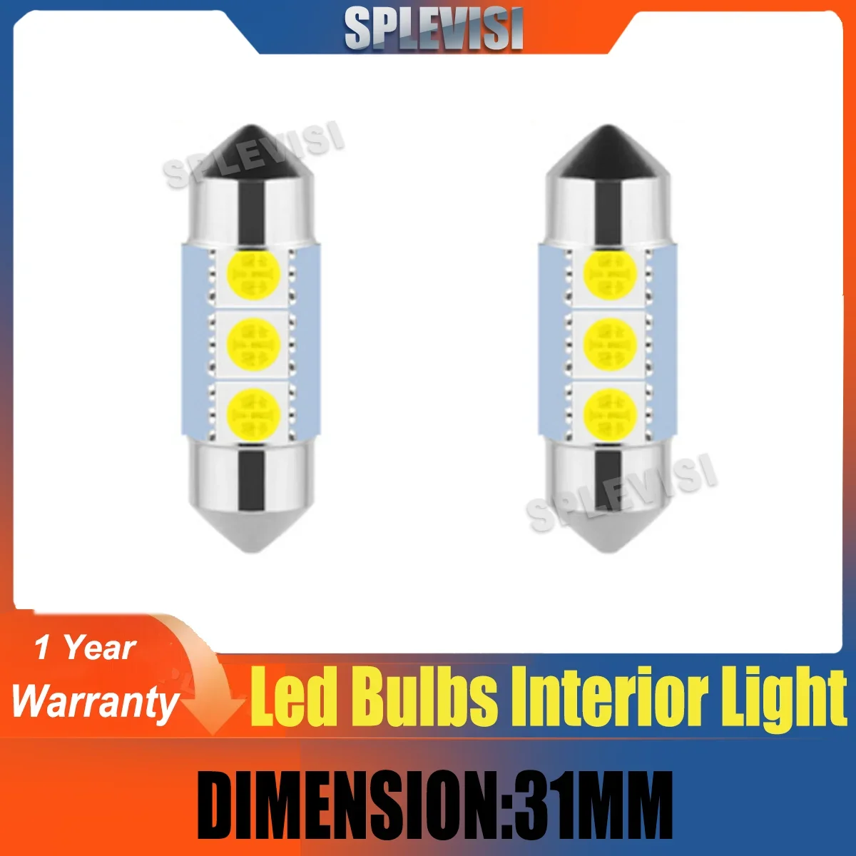 

31mm Led Festoon C5w Car Bulb 3 Smd White Interior 272 T4W Bulbs 12v led lights for car автомобильные товары