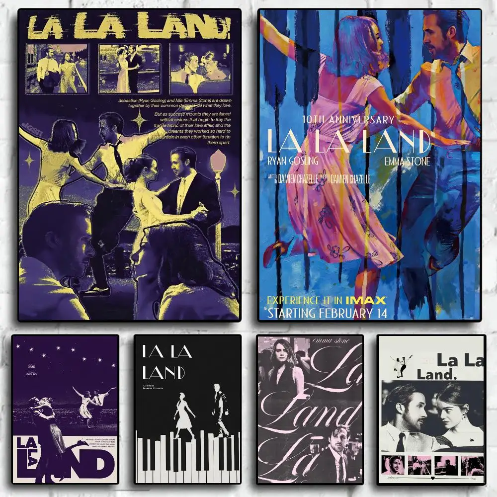 Movie L-La La Land Poster Trendy Wall Art Aesthetic Room Decor Print Living Room Bedroom Home Decoration