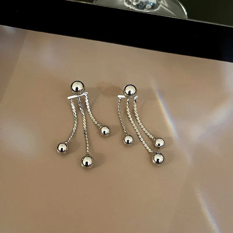 Gold Color Long Thread Tassel Drop Earrings For Women Geometric Butterfly Dangle Earring New Fashion Metal Earrings Jewelry