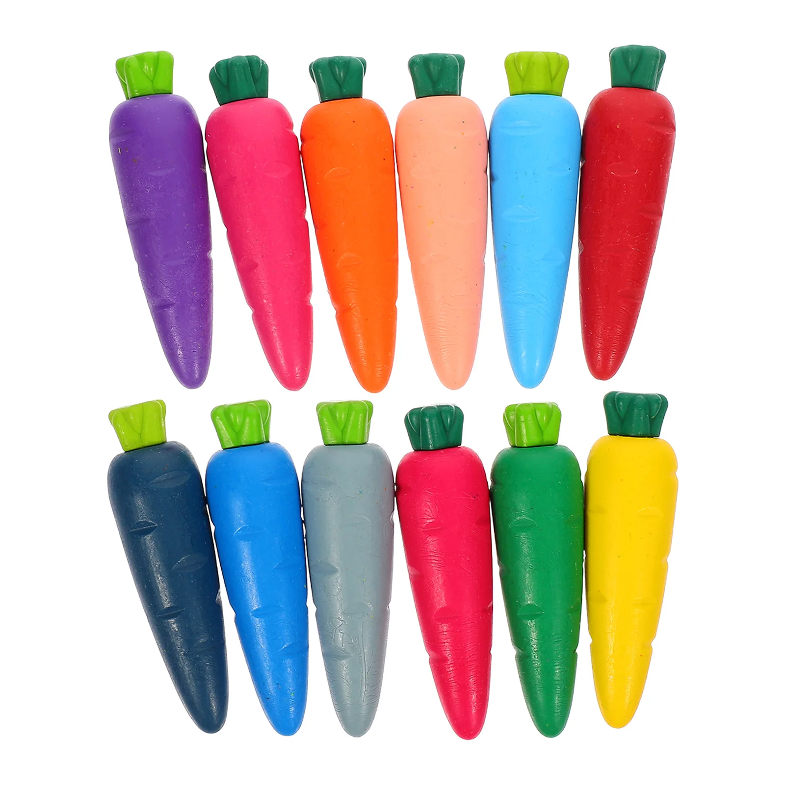 12 قطعة أقلام تلوين قابلة للغسل بالماء متعددة الألوان على شكل جزر للأطفال الصغار أقلام تلوين ملونة بالجملة #2