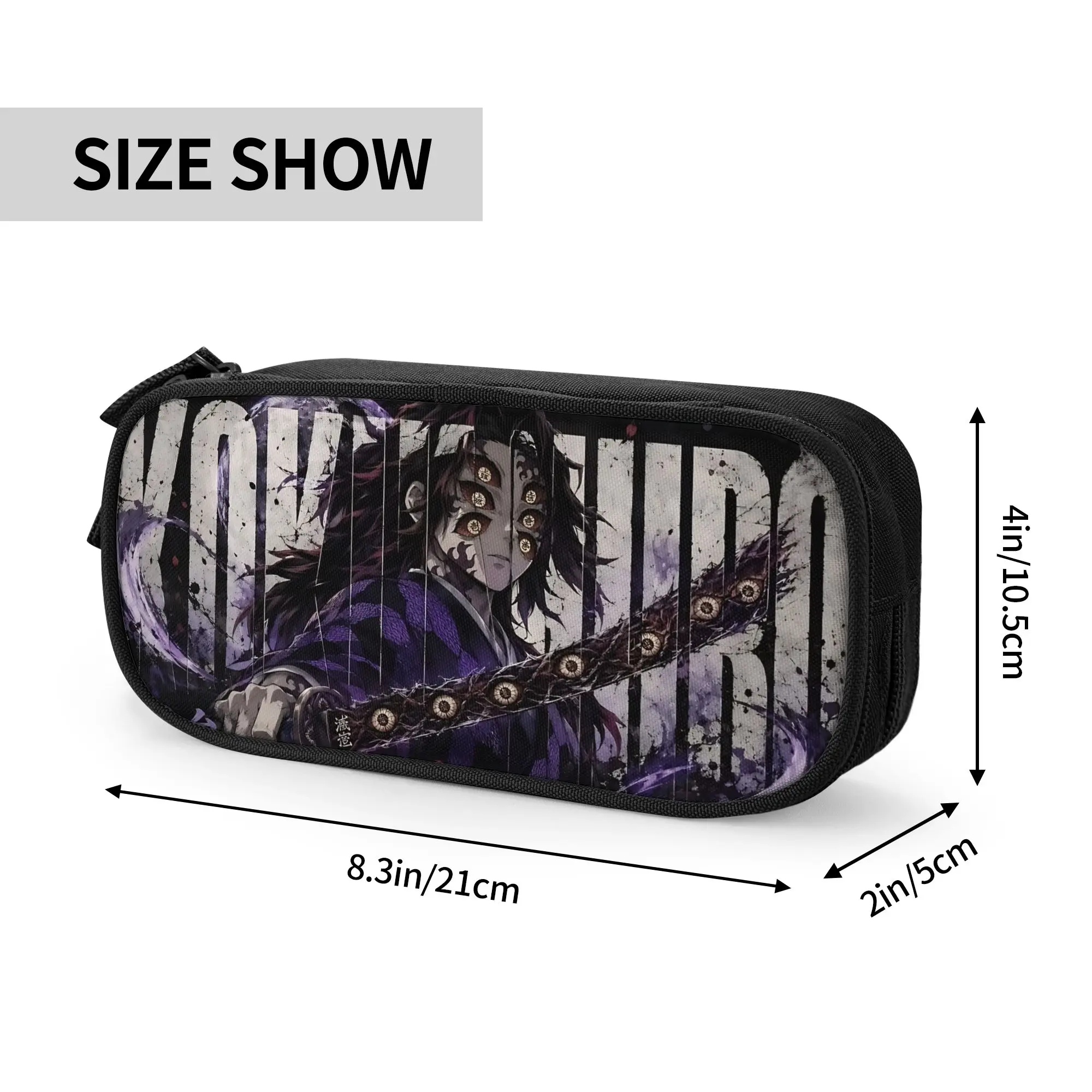 Custom Demon Slayer Large Capacity Bags for Child  School Pencil Bag for Boys Gilrs Kids