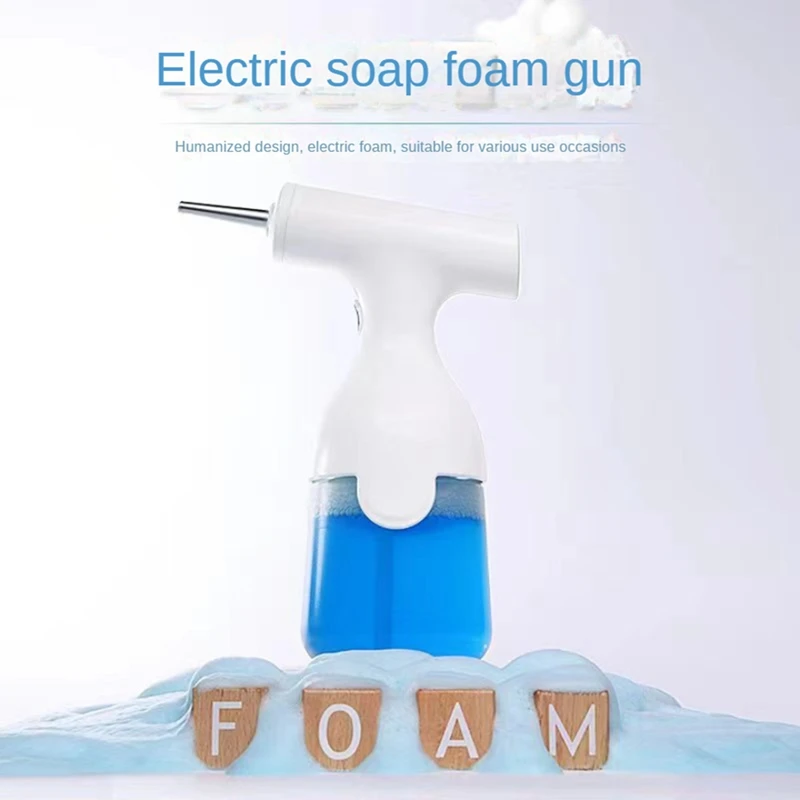 1Set Bathroom Smart Washing Continuous Sprayer Foaming Shampoo Detergent Bubble Sprayer 350Ml