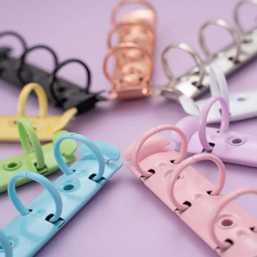 Durable Detachable Metal Spiral Rings Binder Clip DIY Diary A8 Paper Binder Clips Album High Quality Loose Leaf Ring Office